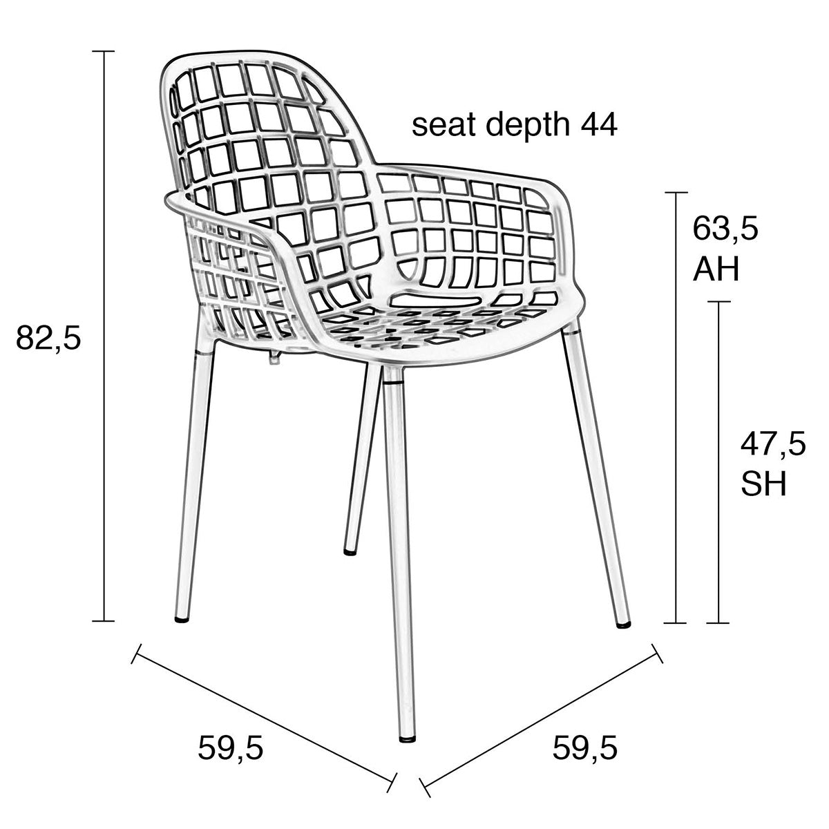 Albert Kuip Garden Armchair