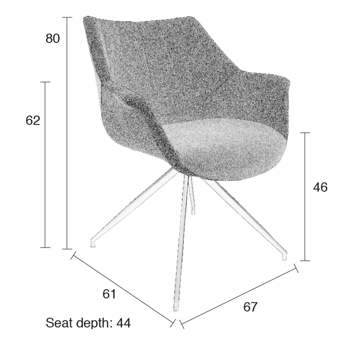 Doulton Swivel Armchair