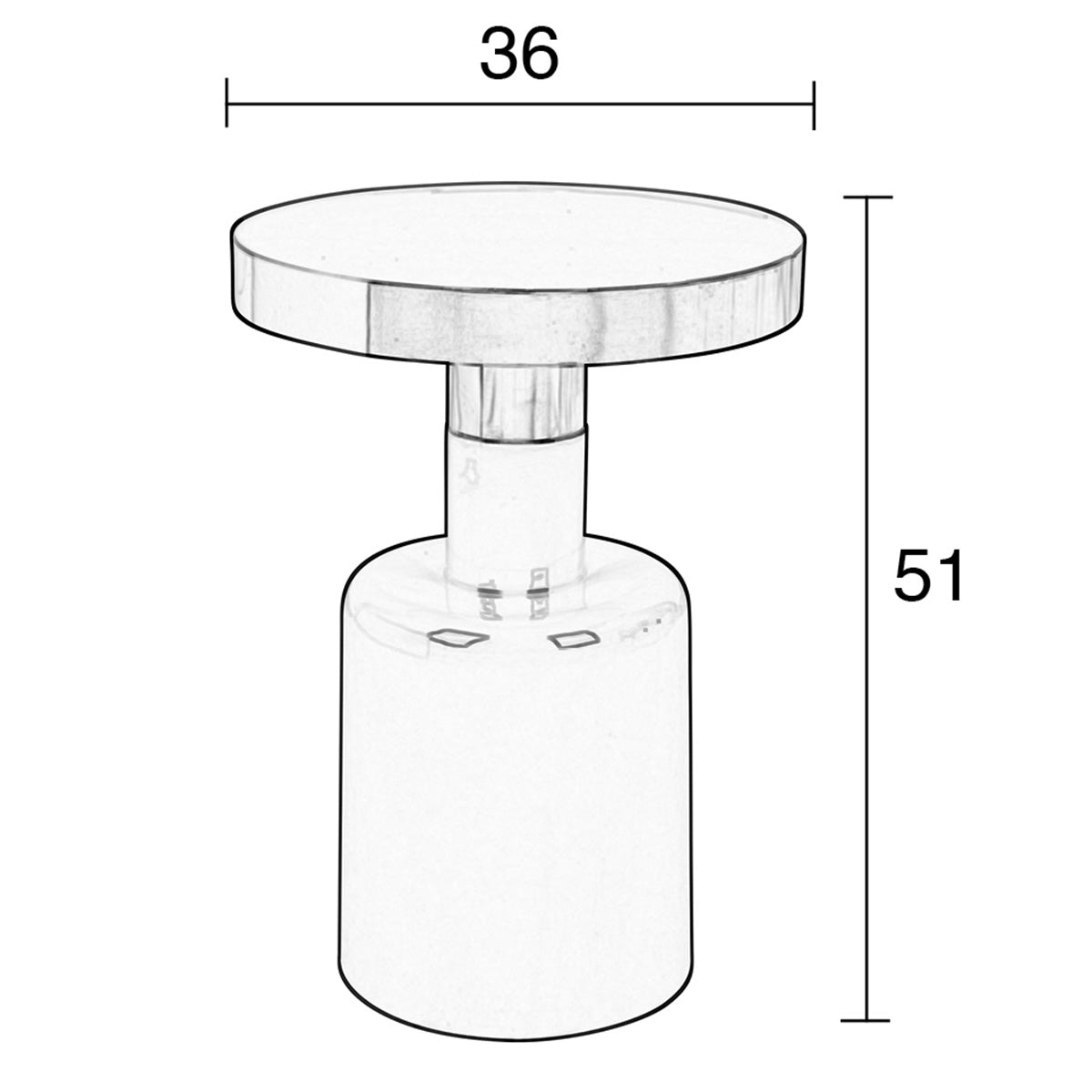 Glam Side Table