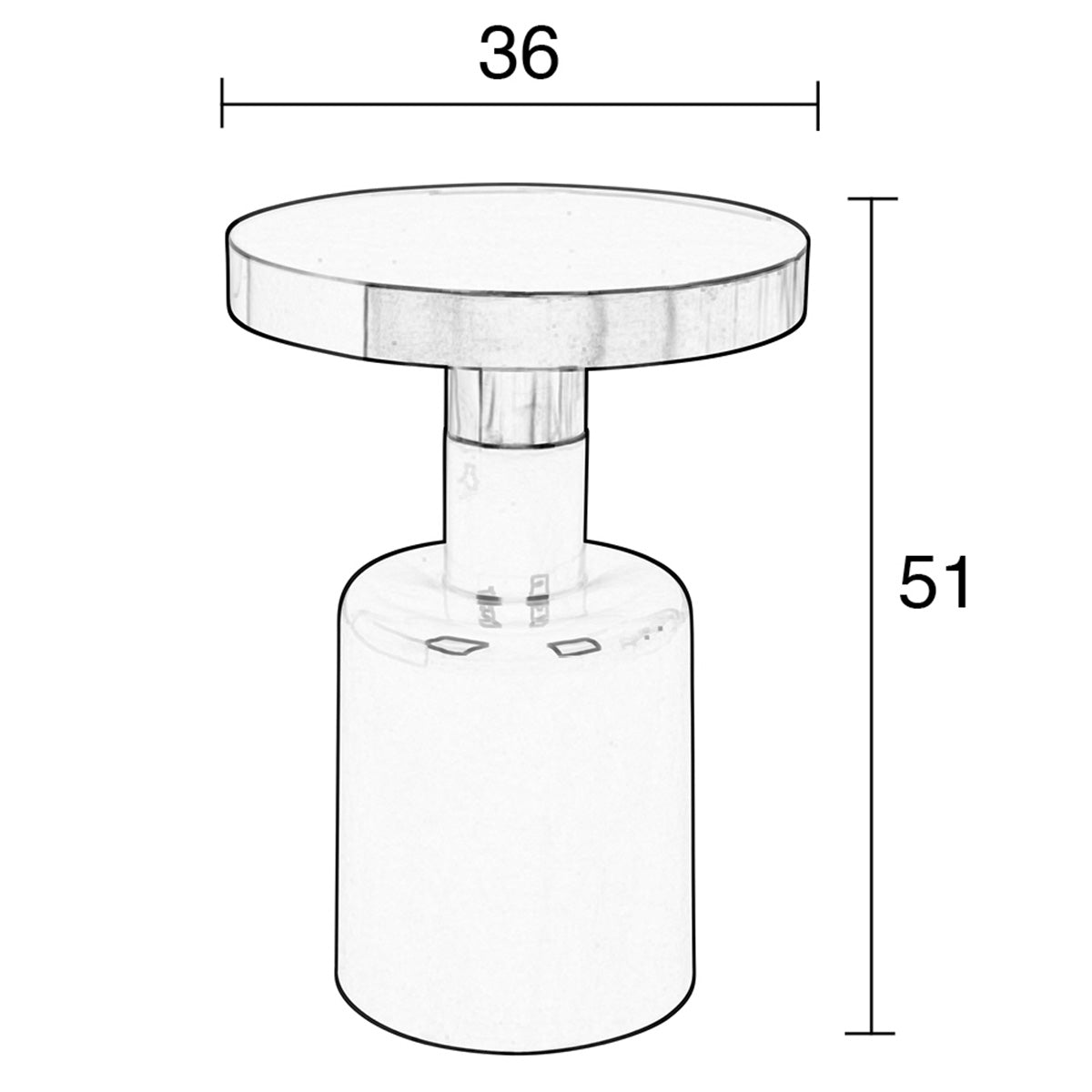 Glam Side Table