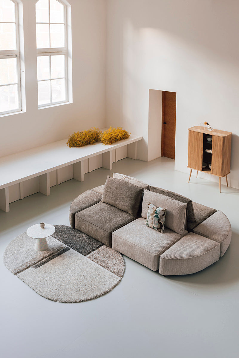 Hunter Sand no Back 1.5 Seater Element Sofa