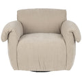 Puffy Beige Lounge Chair