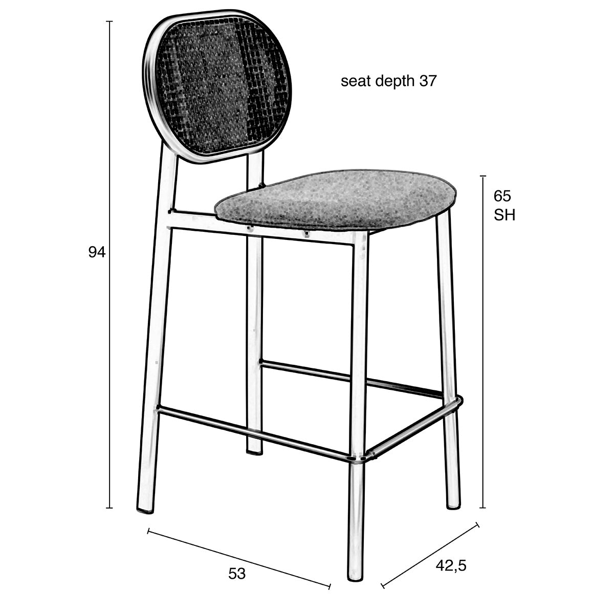 Spike Counter Stool