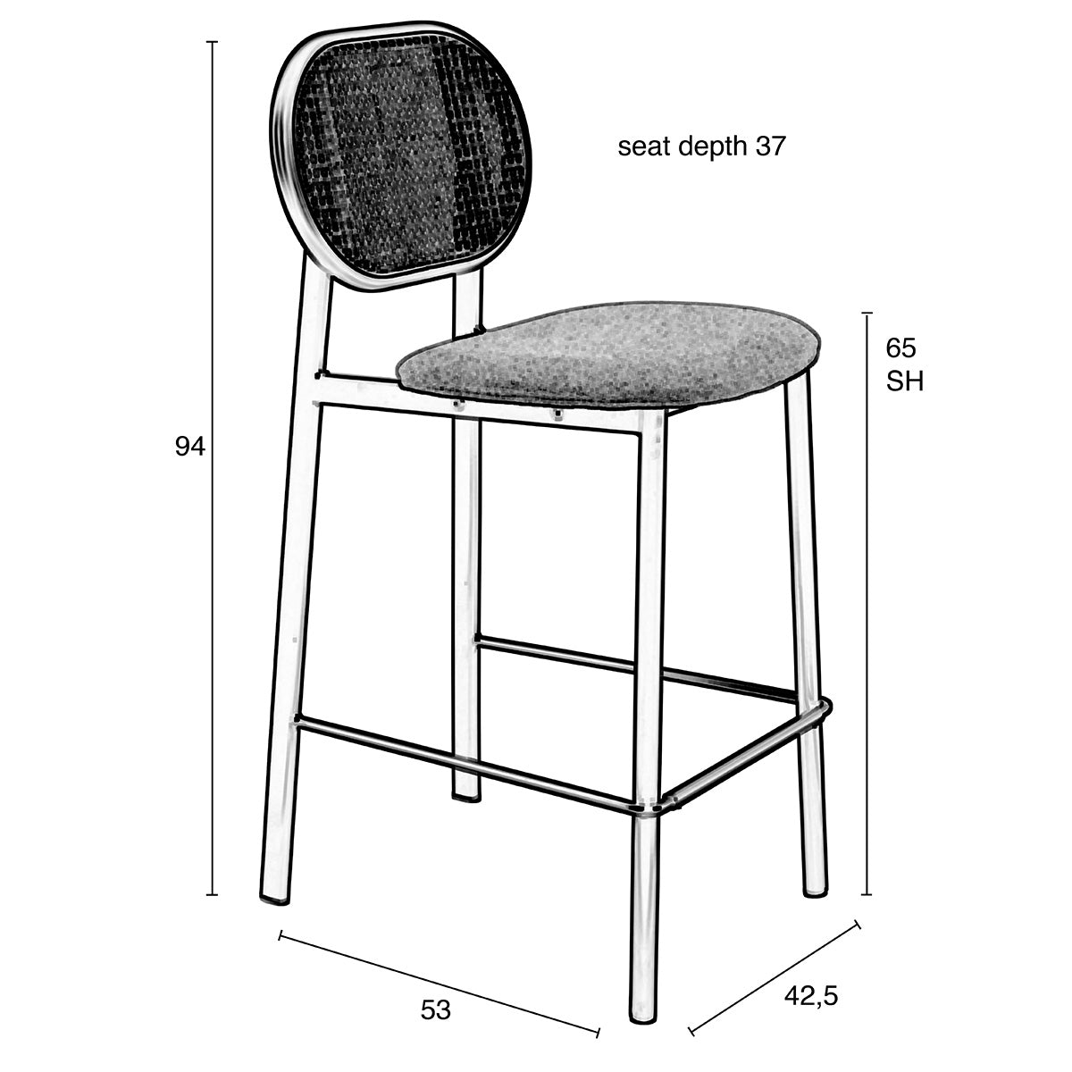 Spike Counter Stool