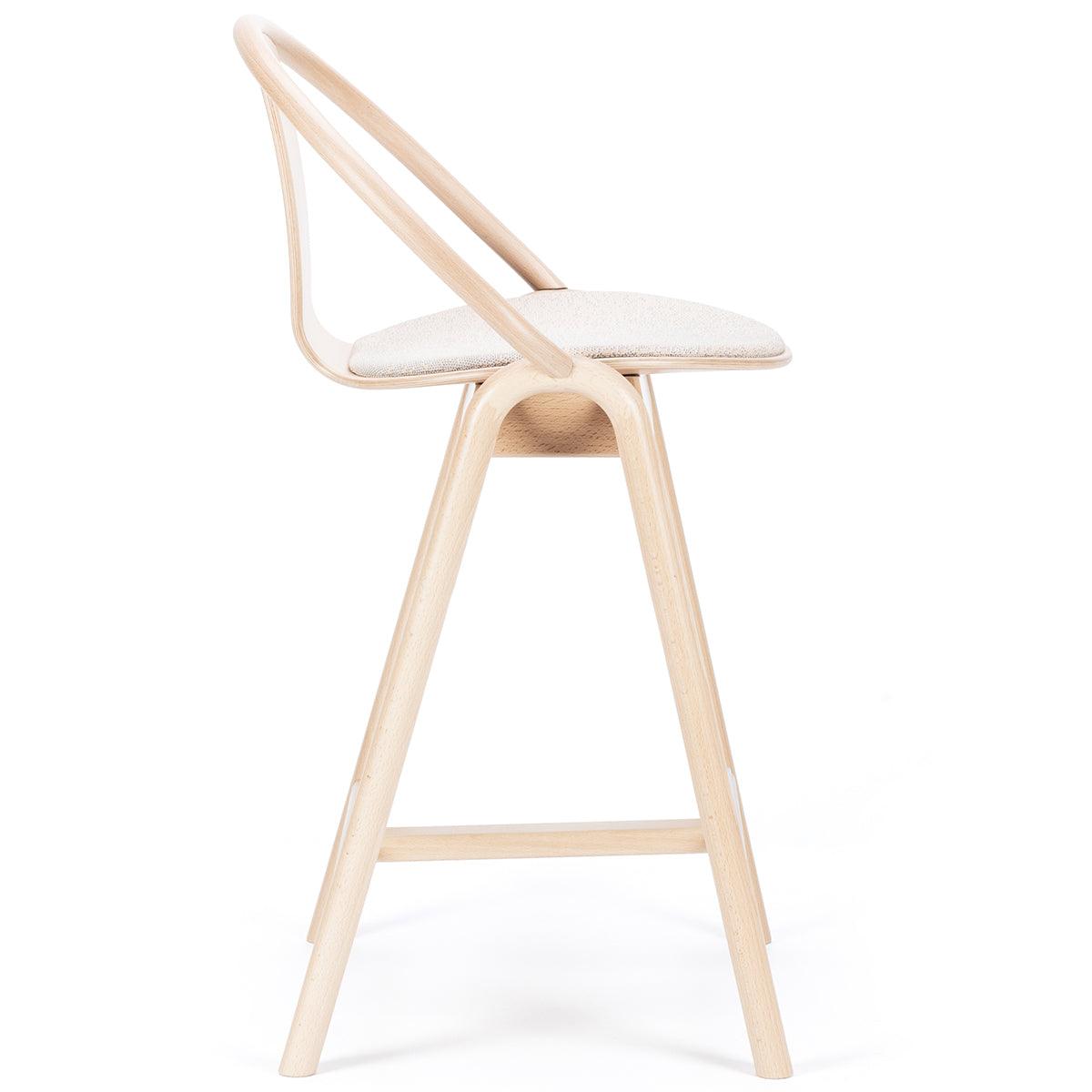 Again Upholstered/Wood Barstool - WOO .Design