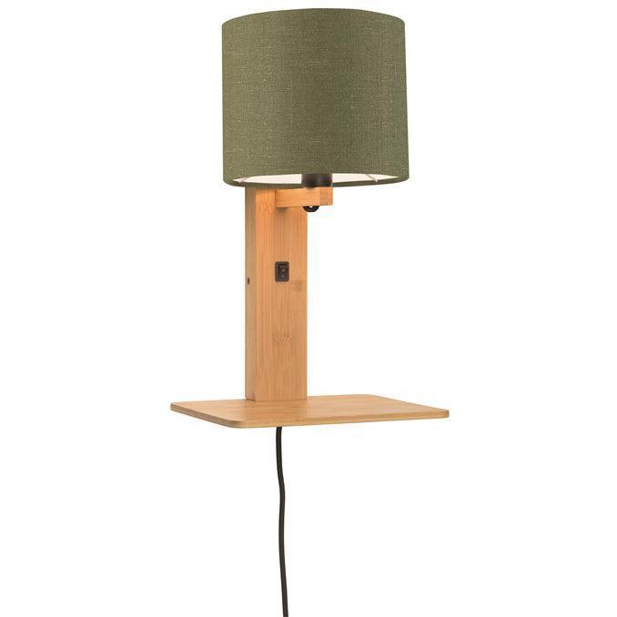 Andes Natural Wall Lamp with Shelf - WOO .Design