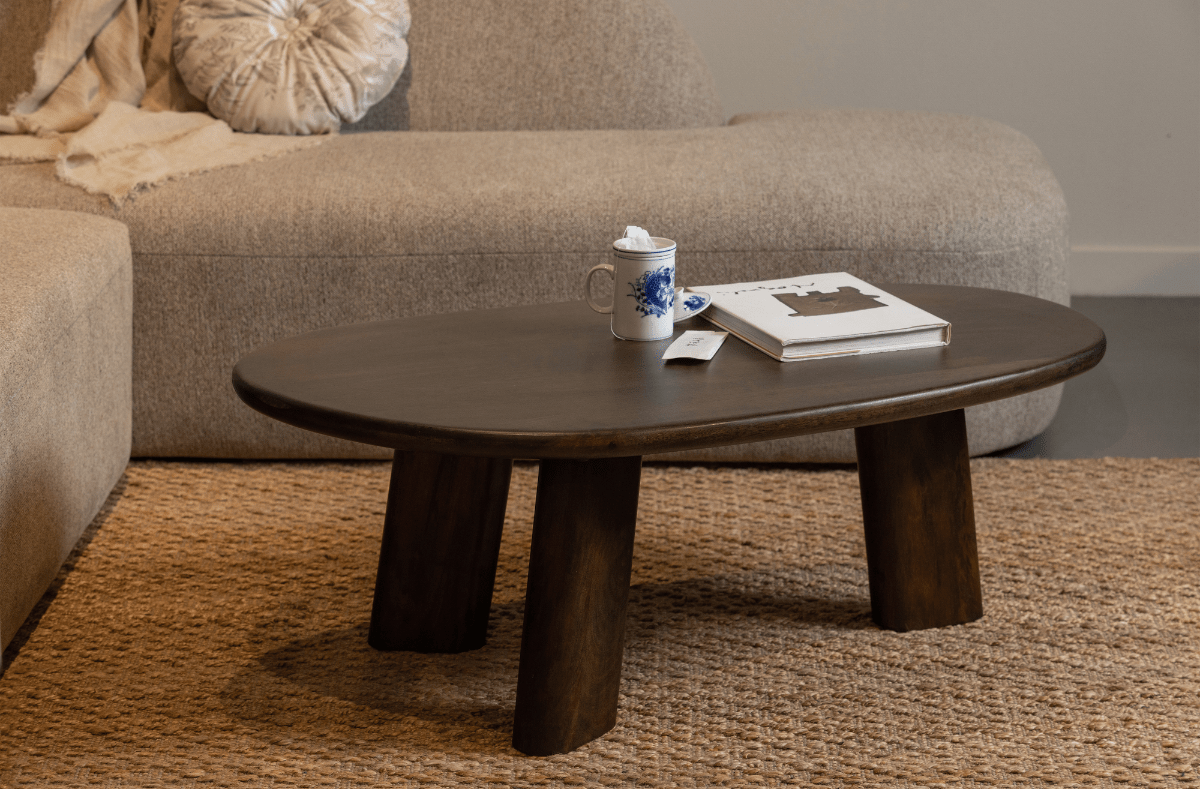 Roundly Mango Wood Coffee Table