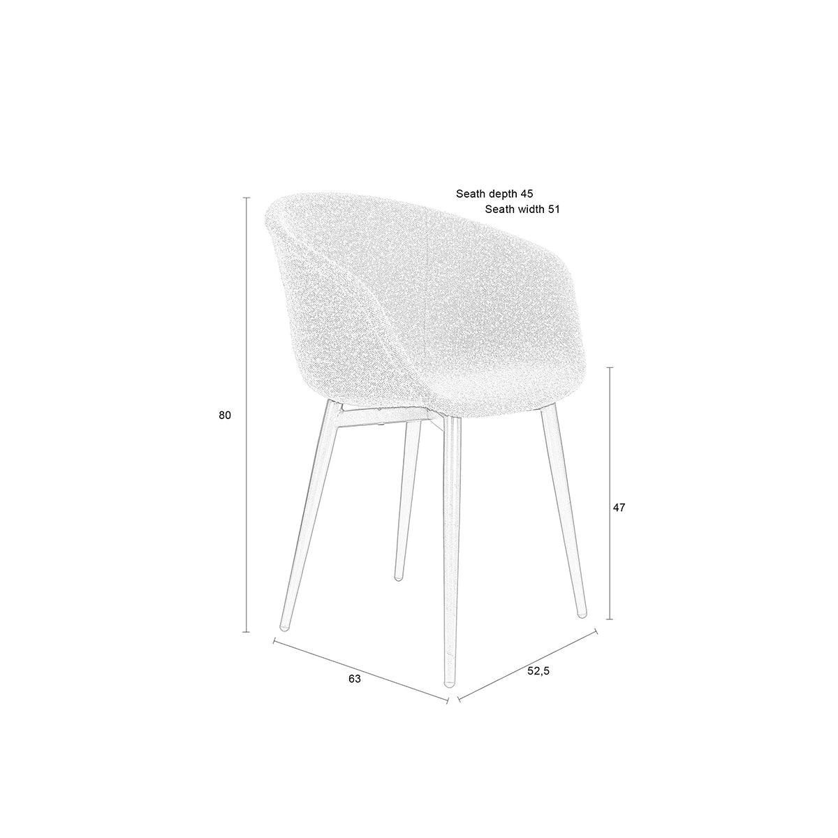 Charly Grey Chair (2/Set) - WOO .Design