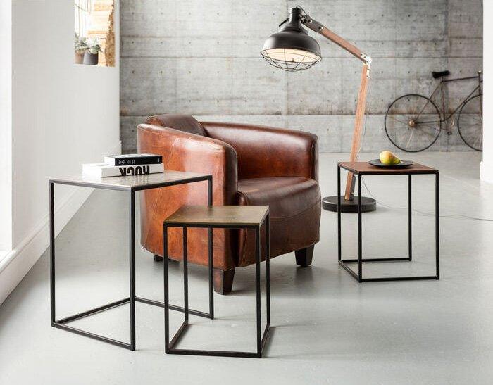 Cigar Leather Lounge Armchair - WOO .Design