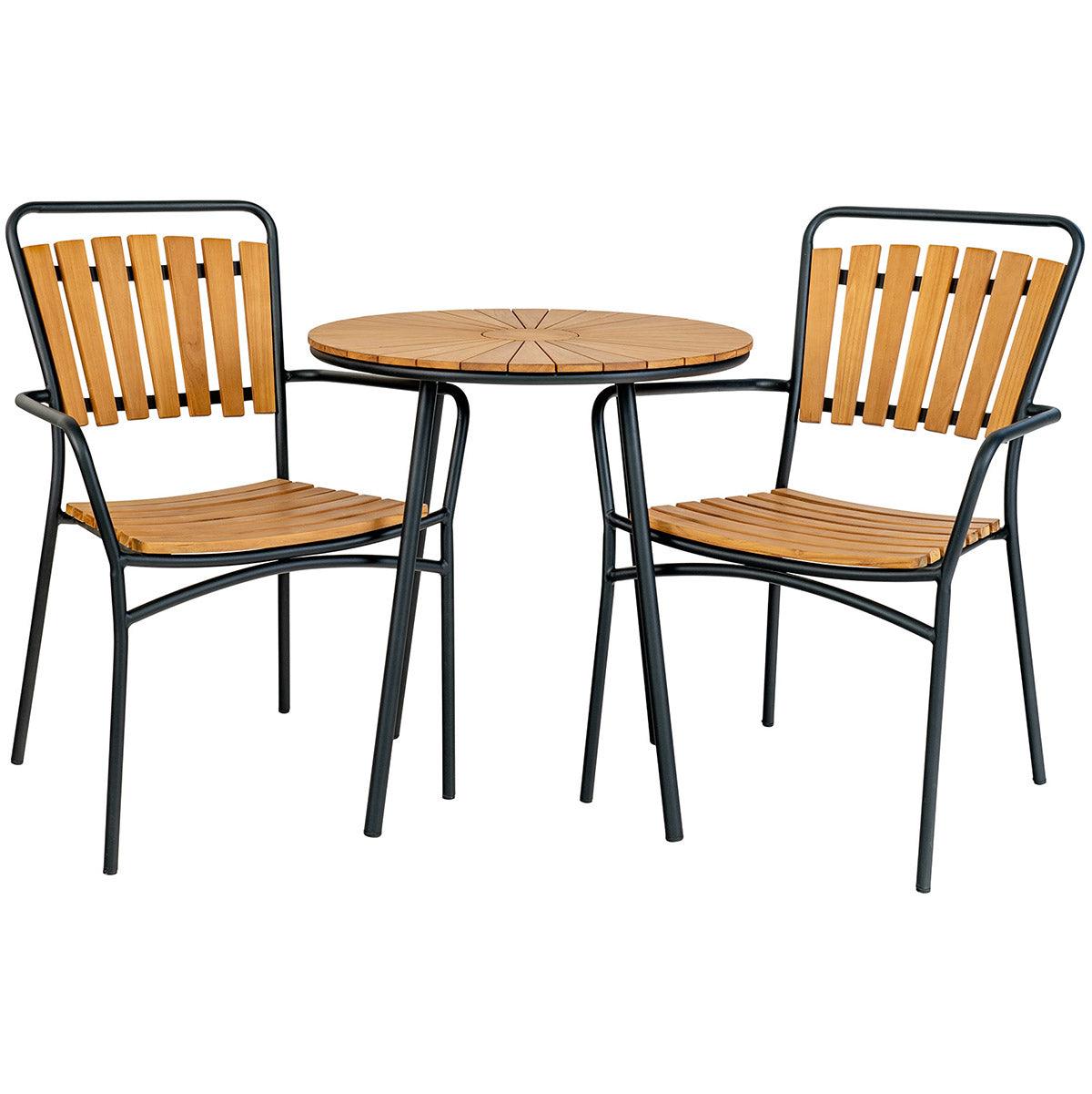 Cleveland Teak Wood Dining Chair (4/Set) - WOO .Design