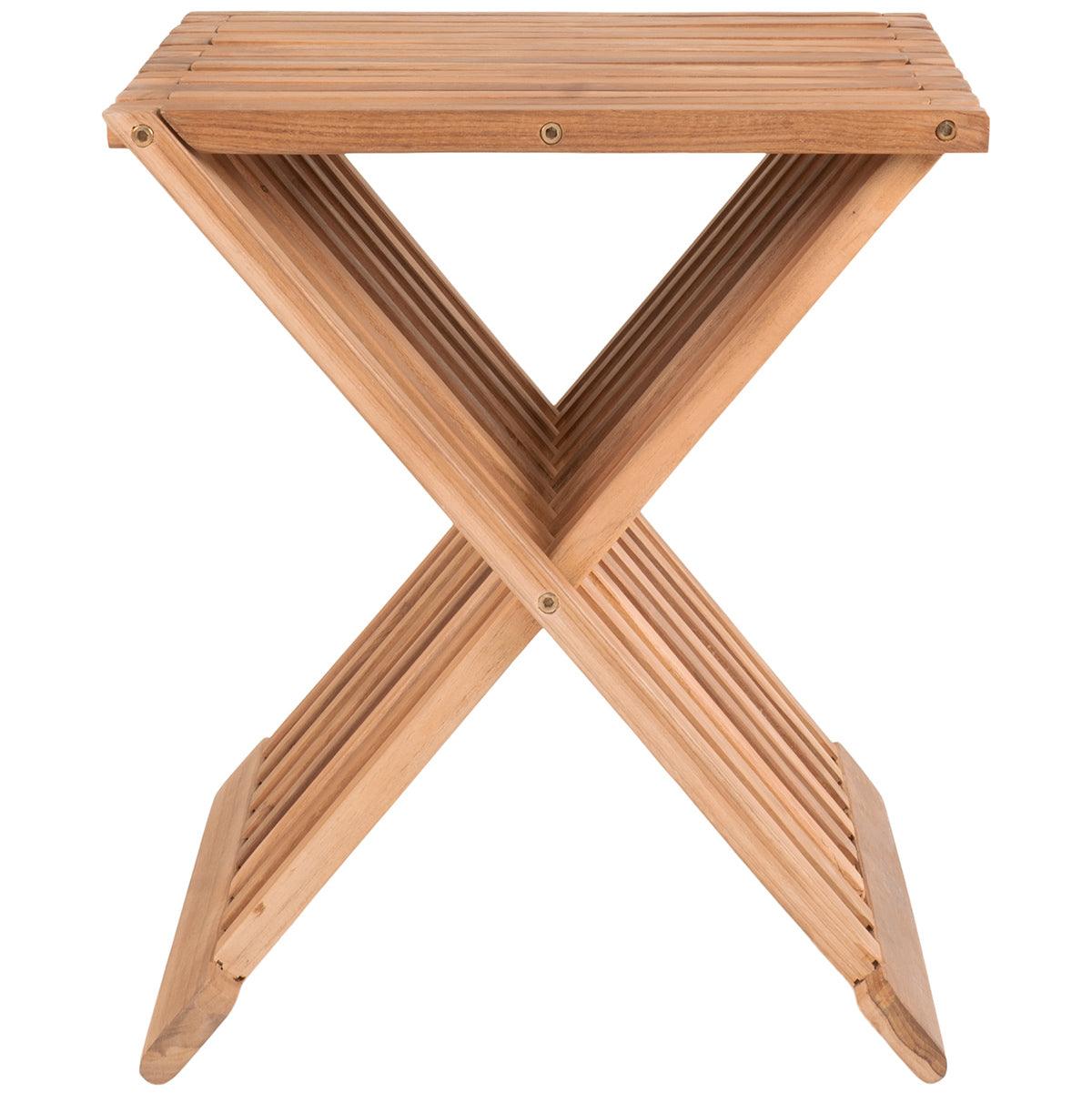 Erto Natural Teak Wood Stool - WOO .Design