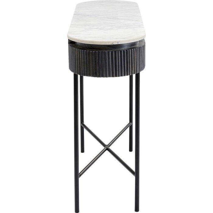 Glenn Mango Wood-Marble Console - WOO .Design