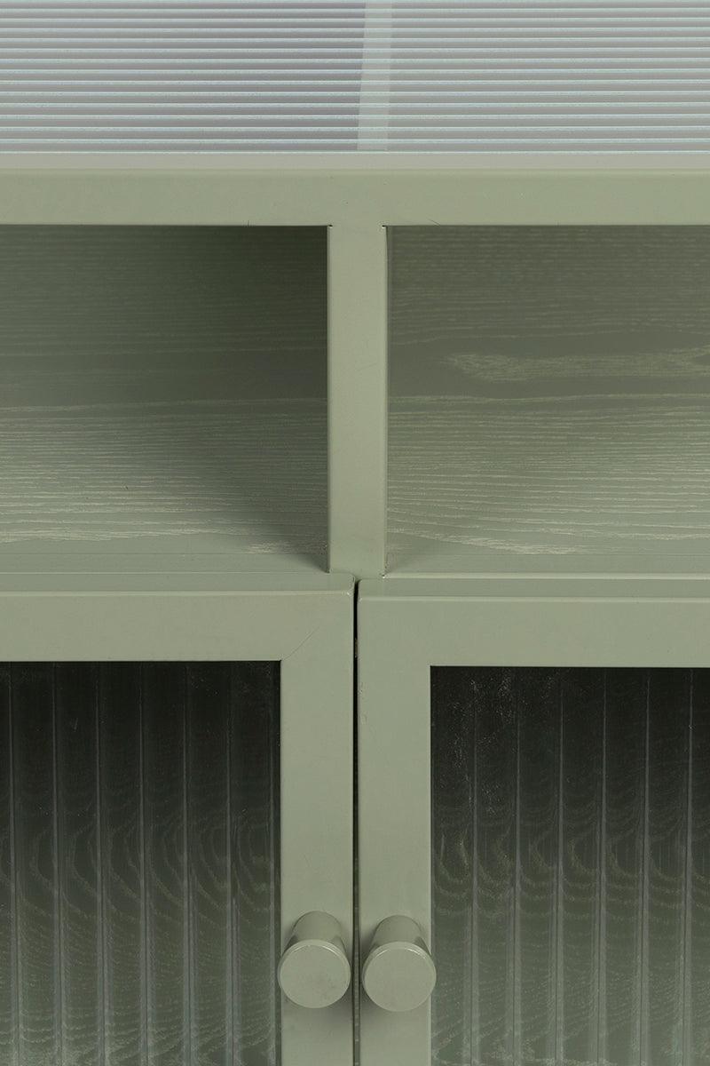 Herbe Green Metal Low Cabinet - WOO .Design