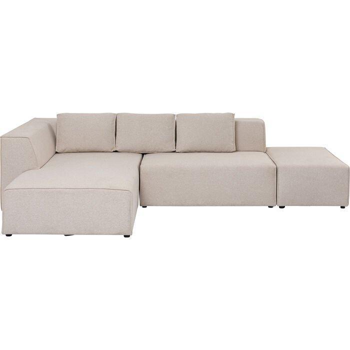 Infinity Ottomane Cream Corner Sofa - WOO .Design