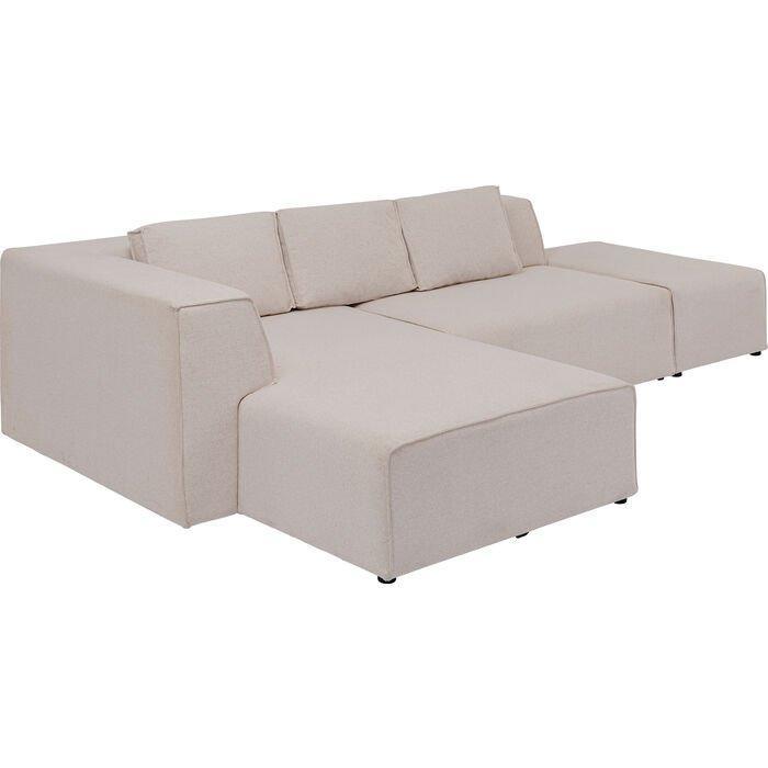 Infinity Ottomane Cream Corner Sofa - WOO .Design