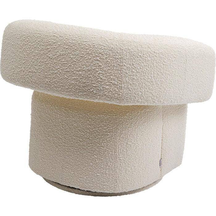 Maye Cream Swivel Armchair