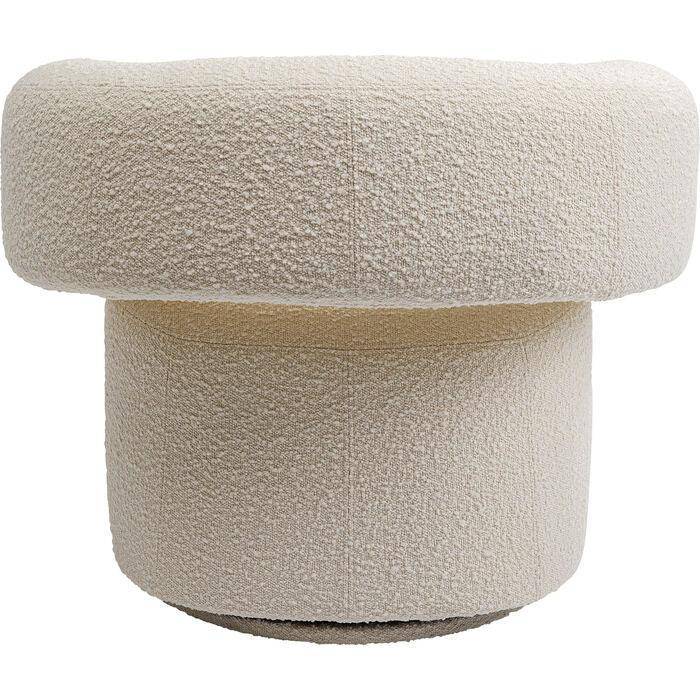 Maye Cream Swivel Armchair