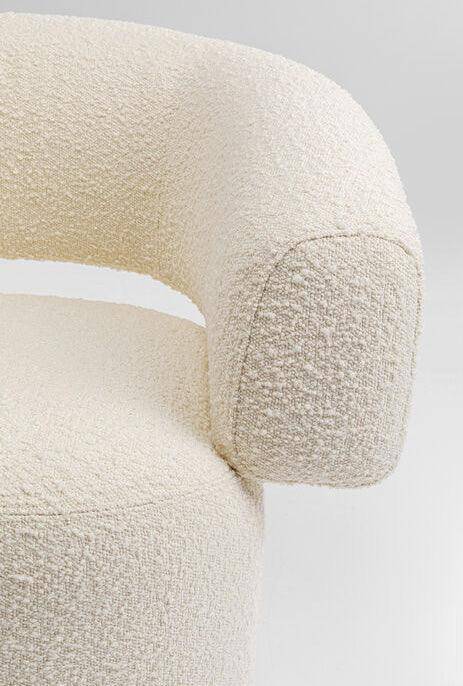 Maye Cream Swivel Armchair