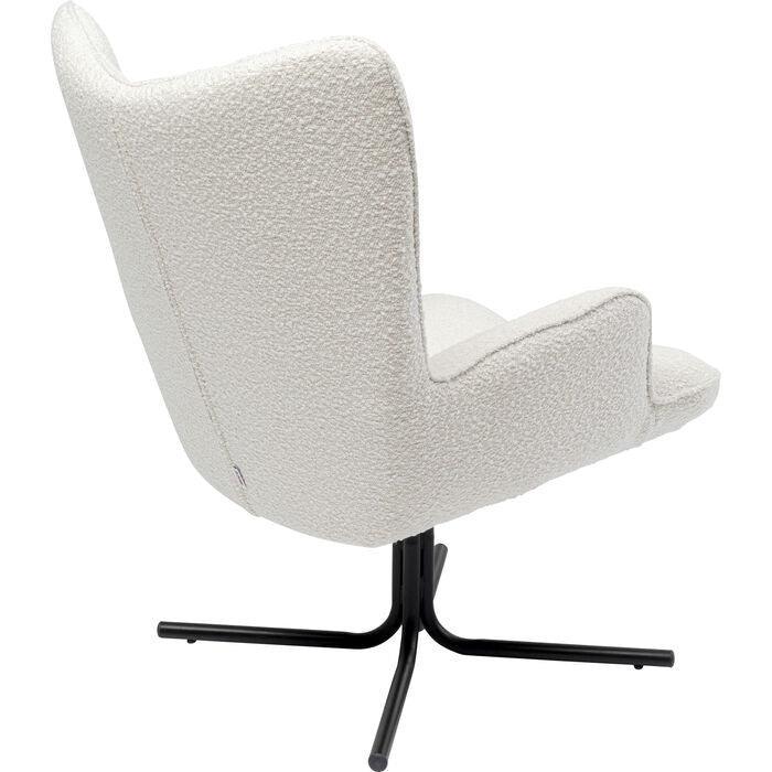 Oscar Cream Boucle Swivel Armchair (Display/Discontinued Collection)