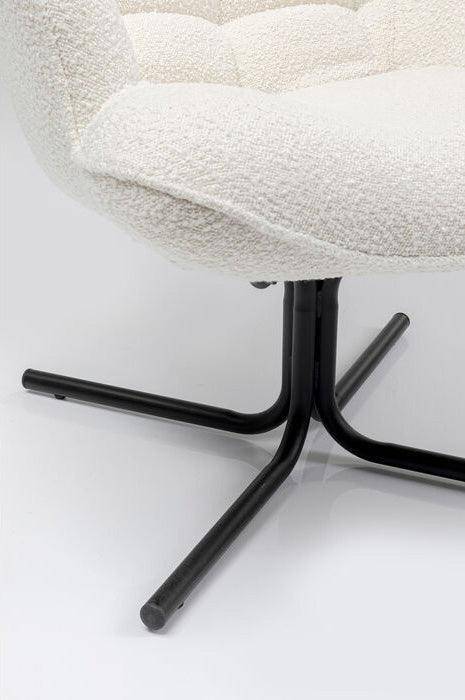 Oscar Cream Boucle Swivel Armchair (Display/Discontinued Collection)