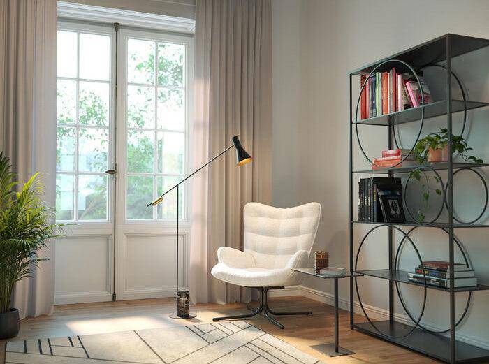 Oscar Cream Boucle Swivel Armchair (Display/Discontinued Collection)