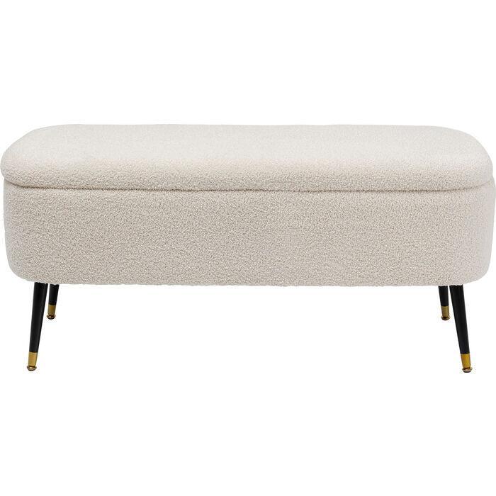 Rico White Storage Bench