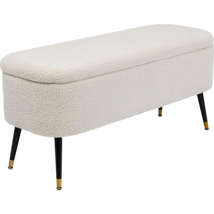 Rico White Storage Bench