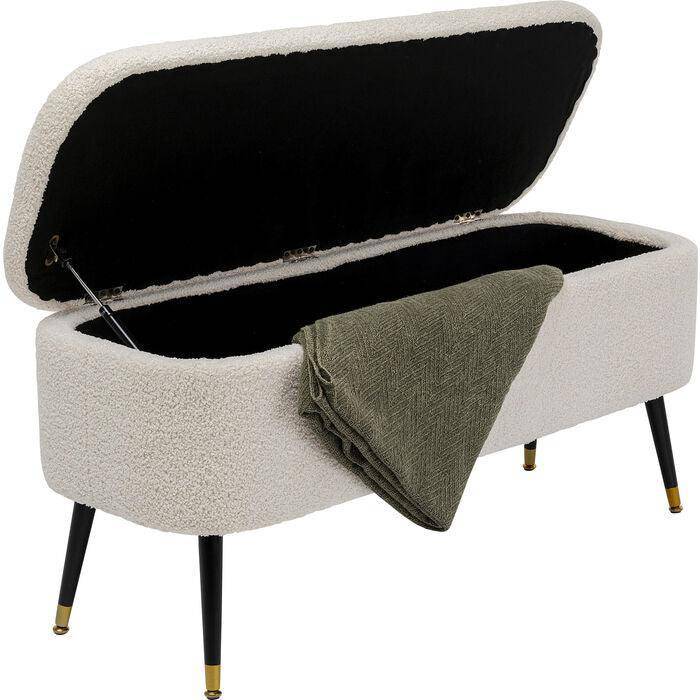 Rico White Storage Bench