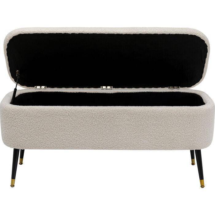 Rico White Storage Bench