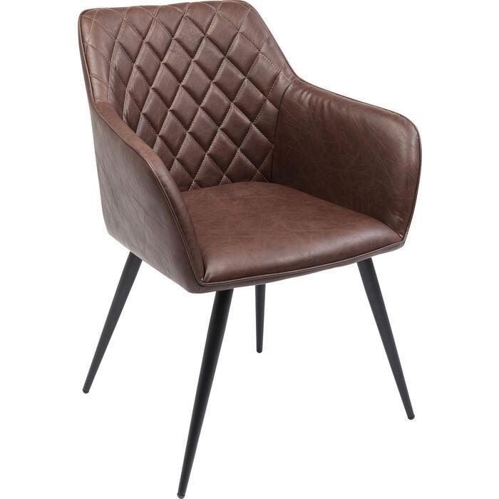 San Remo Brown Chair with Armrest