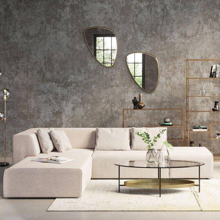 Infinity Ottomane Cream Corner Sofa