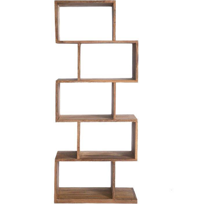 Authentico Zick Zack S Brown Sheesham Wood Shelf