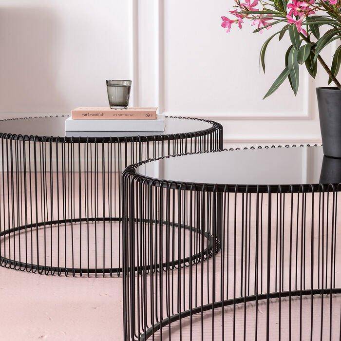 Wire Uno Glass Coffee Table