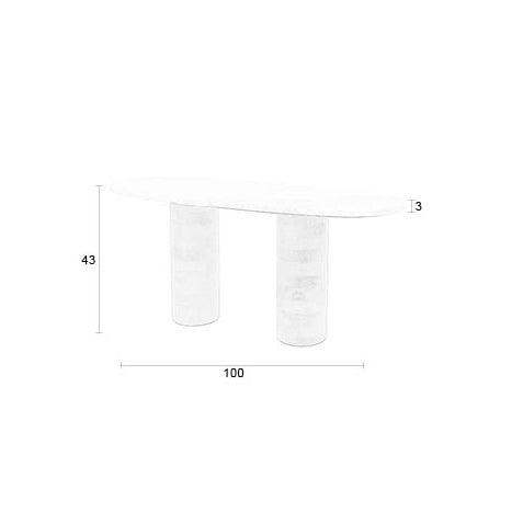 Kouk Marble/Mango Wood Coffee Table - WOO .Design