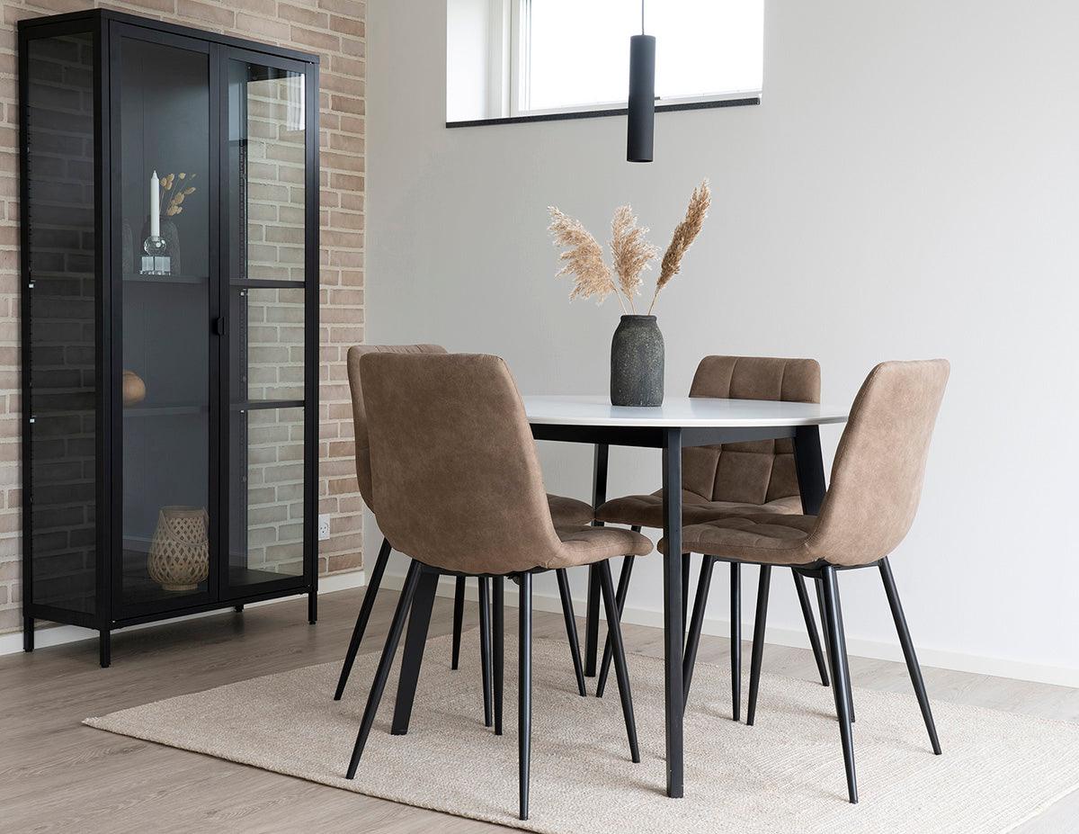 Middelfart Microfiber Dining Chair (2/Set) - WOO .Design