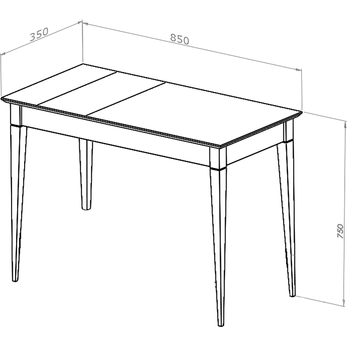 Mimo Dressing Table with Mirror - WOO .Design
