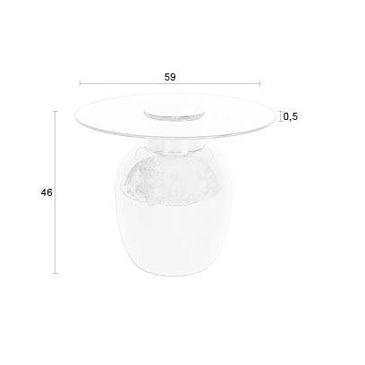 Mohra Brown Glass Side Table - WOO .Design