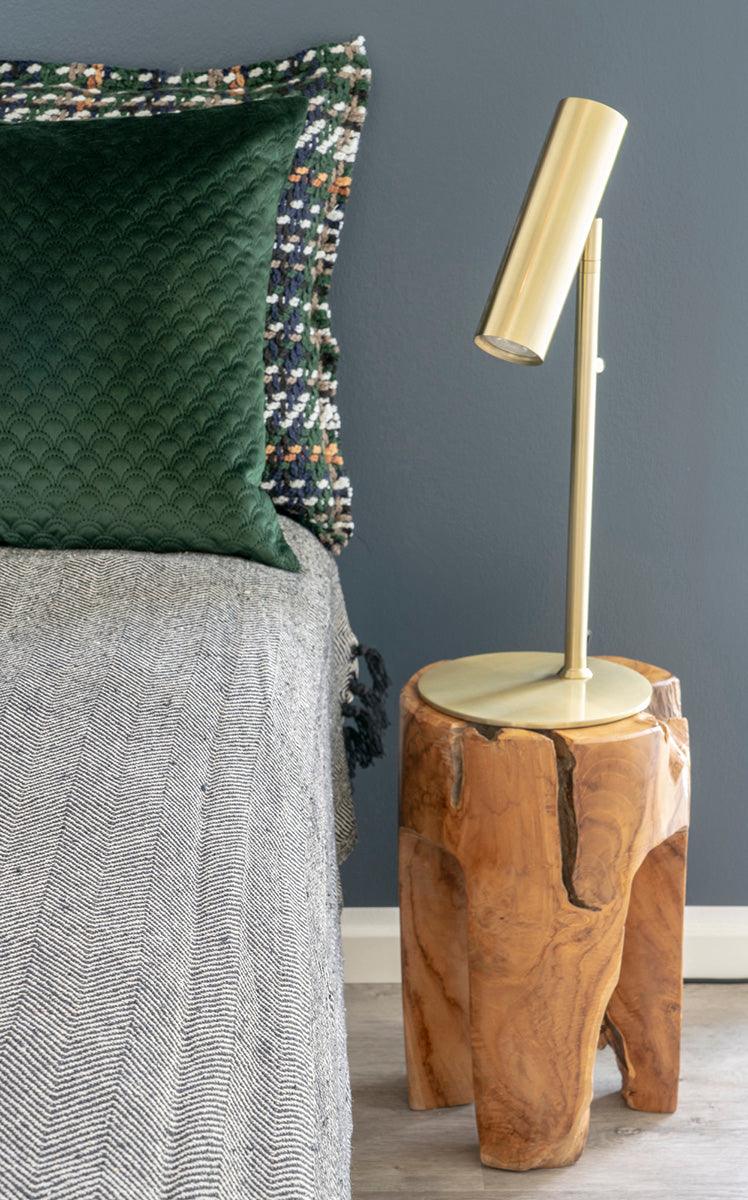 Rose Natural Teak Wood Stool - WOO .Design