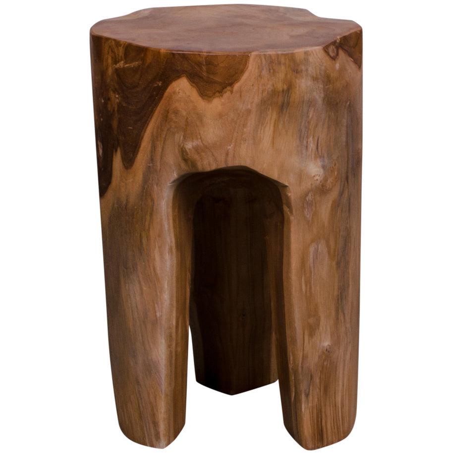 Rose Natural Teak Wood Stool - WOO .Design