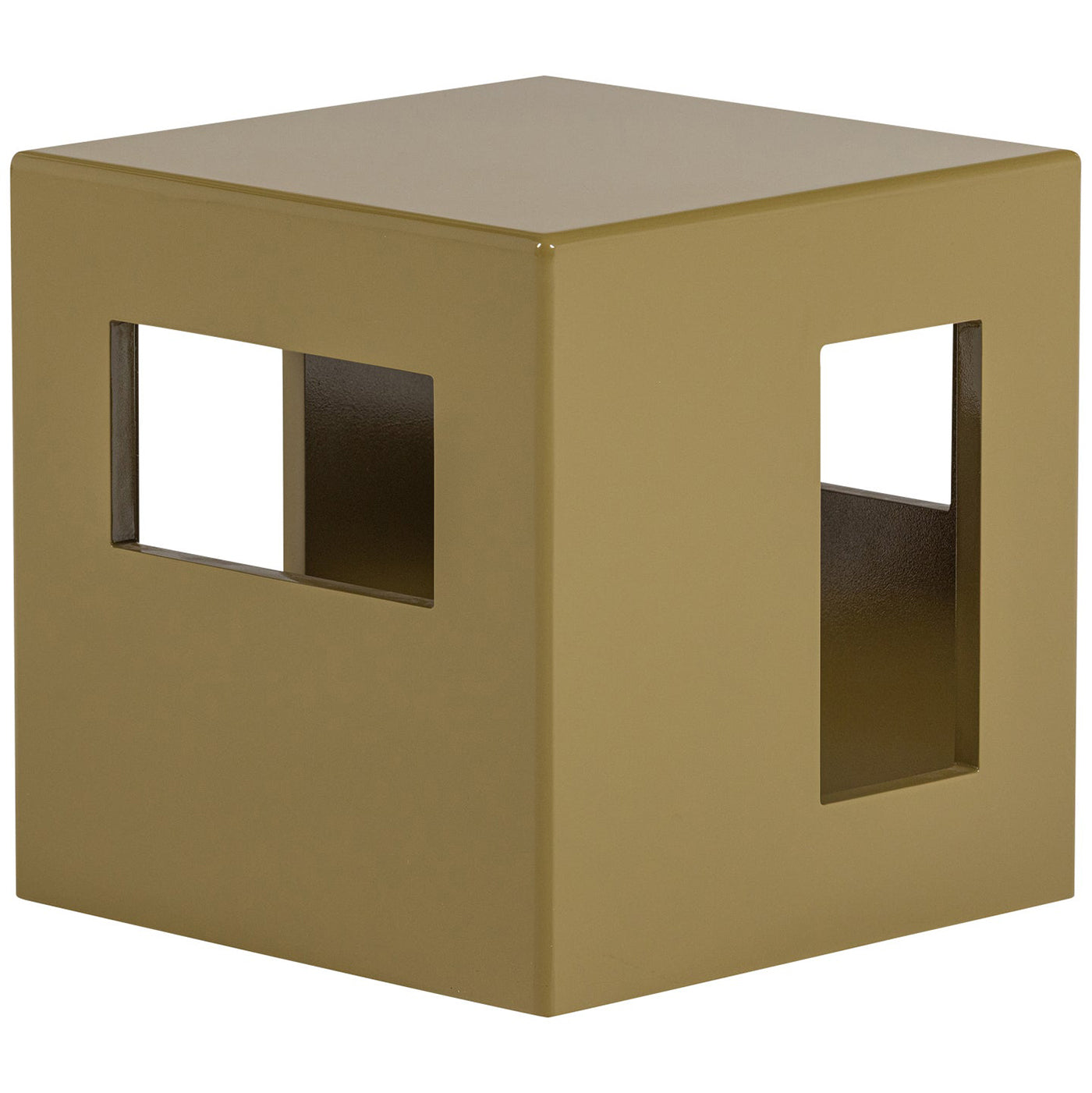 Modern Honey Yellow High Gloss Side Table