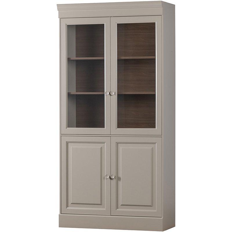 Chow Beige Pine Wood 4 Door Cabinet