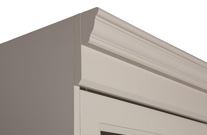 Chow Beige Pine Wood 4 Door Cabinet