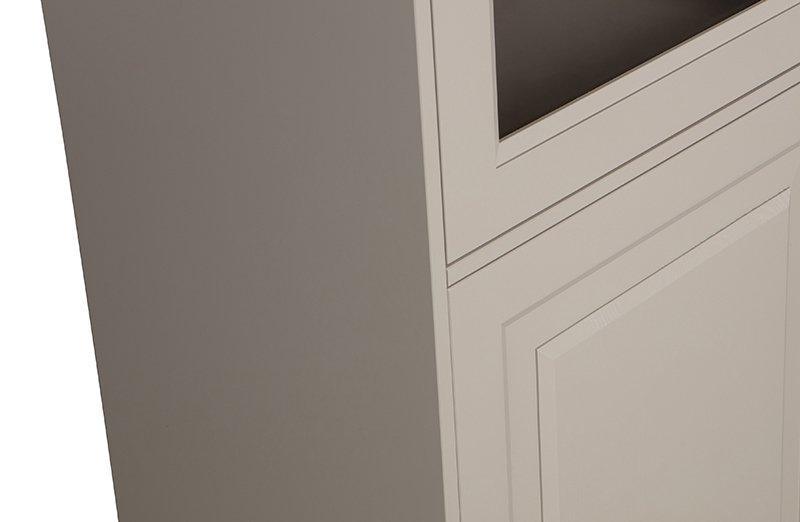 Chow Beige Pine Wood 4 Door Cabinet