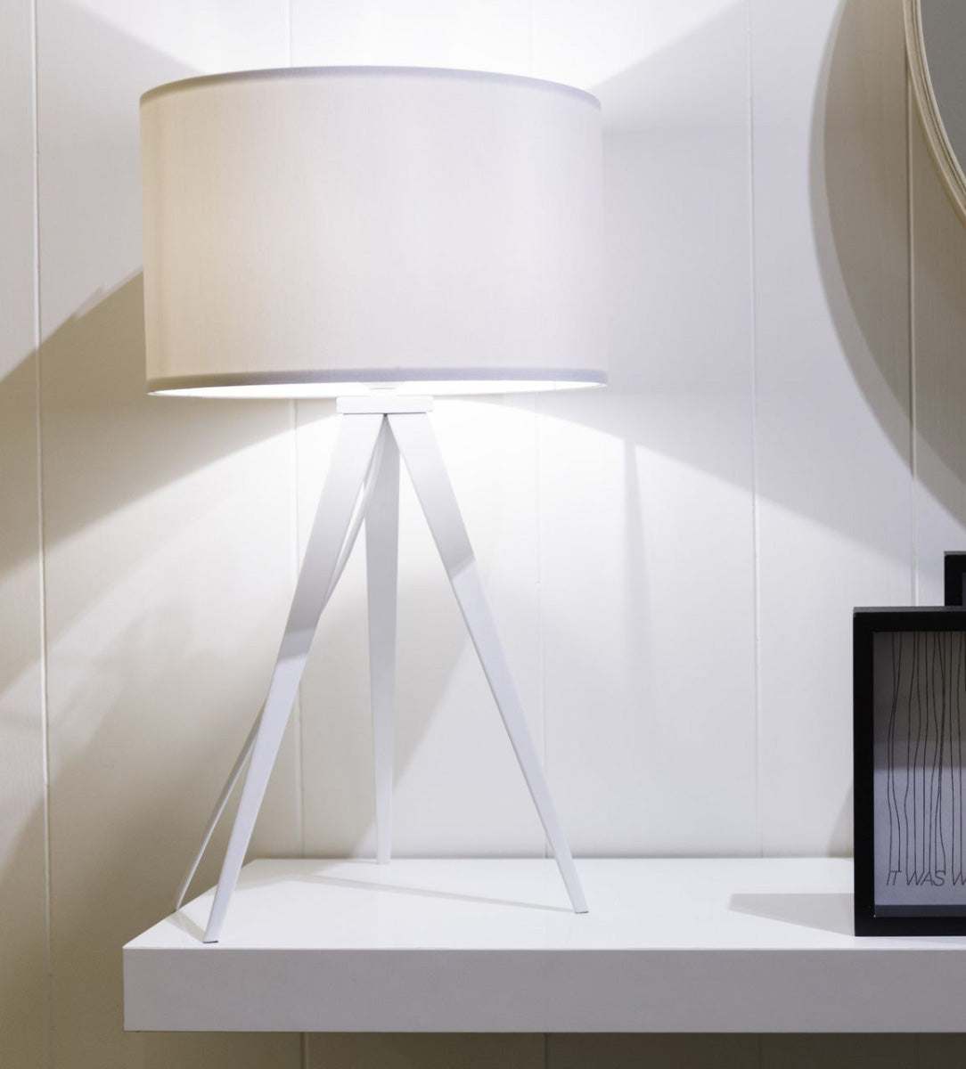Tripod White Table Lamp (Discontinued Model) - WOO .Design