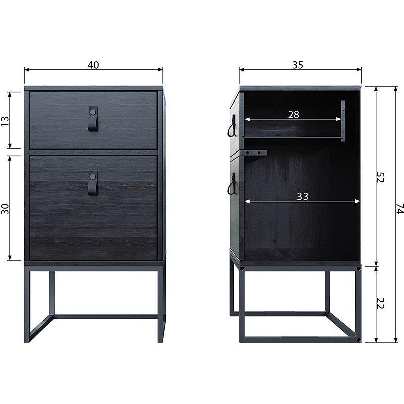 Zola Black ll Night Stand