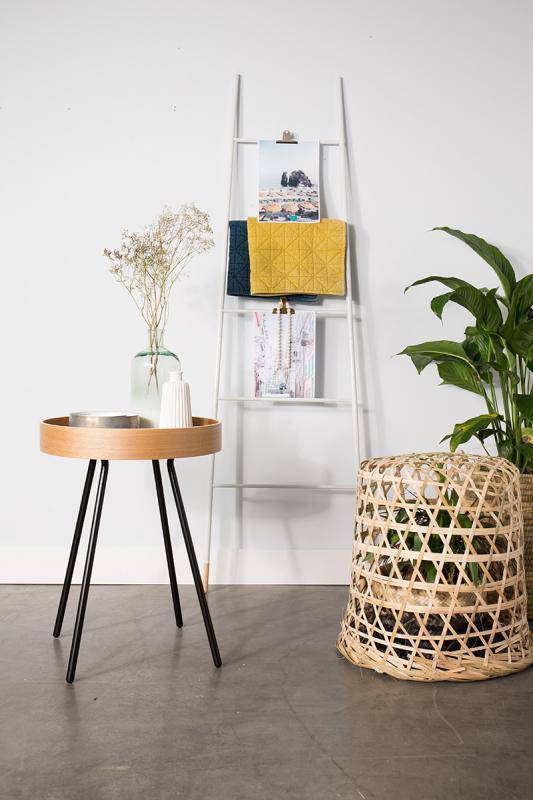 Oak Tray Side Table